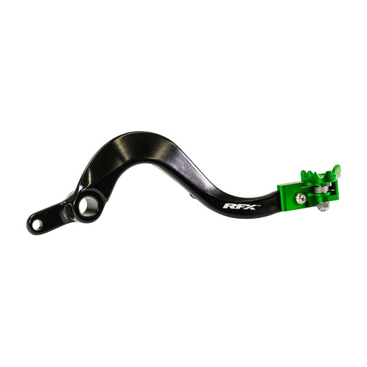 Rfx FXRB 20100 99GN Pro Series Rear Brake Pedal with Folding Tip - Green