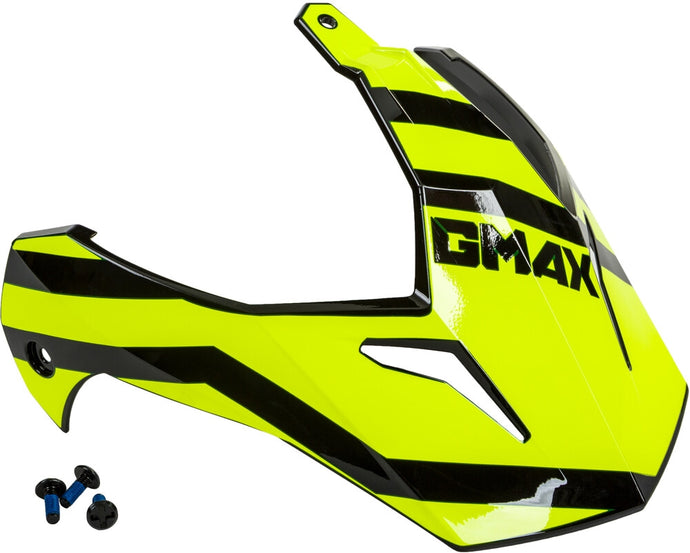 G-Max Visor with Screws for GM-11/S Helmets - Trapper Black/Hi-Vis