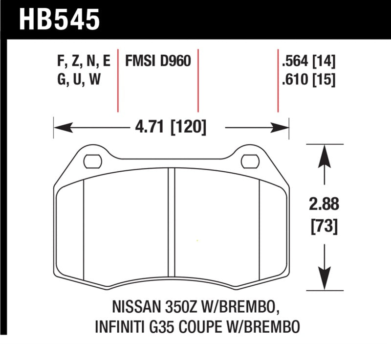 Load image into Gallery viewer, Hawk Performance HB545F.564 HAWK HPS Brake Pad Sets
