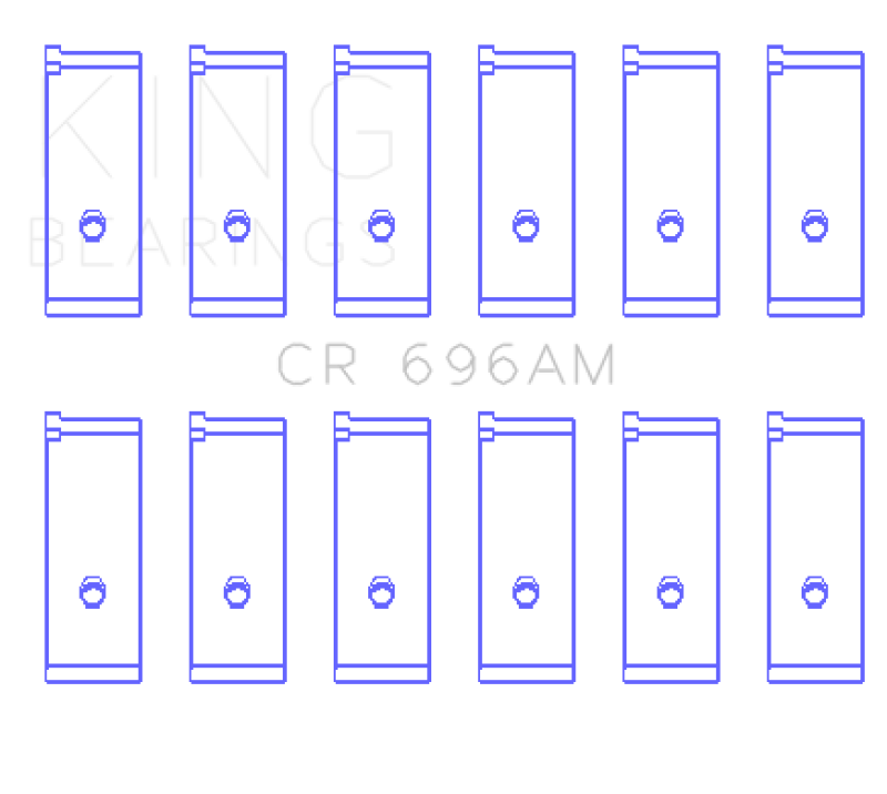 Load image into Gallery viewer, King Engine Bearings CR696AM KING Connecting Rod Bearings
