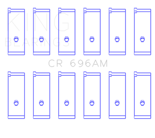 King Engine Bearings CR696AM KING Connecting Rod Bearings
