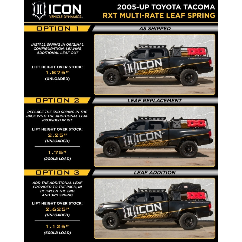 Load image into Gallery viewer, Icon 158505 ICO Leaf Springs

