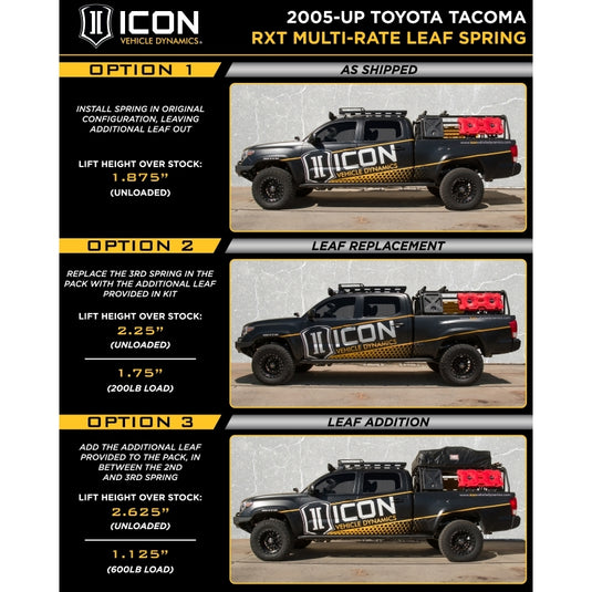 Icon 158505 ICO Leaf Springs