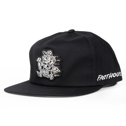 Fasthouse Runner Hat (One Size Fits Most, Black)