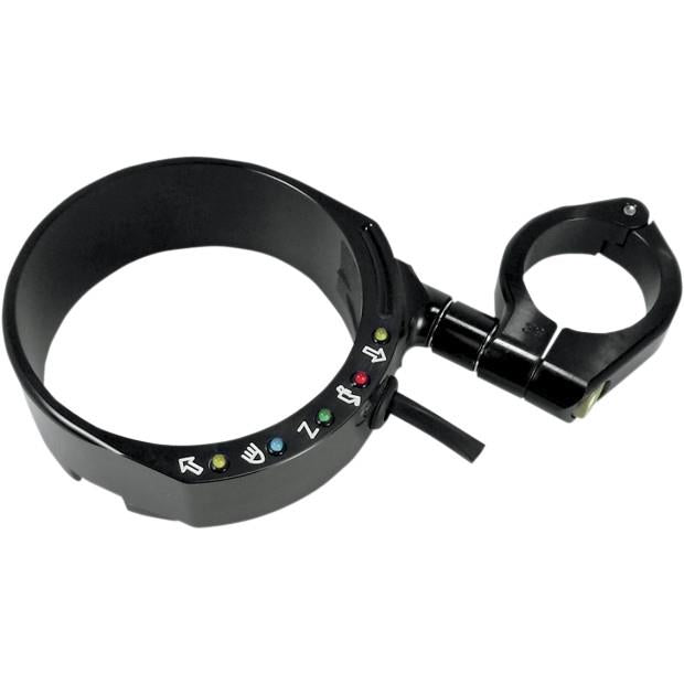 Joker Machine 10-301B Speedo Relocation Brackets with Easy Mount Clamp - Black Anodized