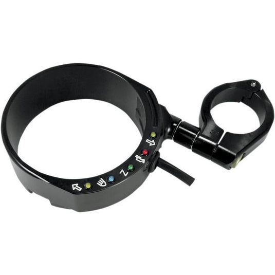 Joker Machine 10-301B Speedo Relocation Brackets with Easy Mount Clamp - Black Anodized