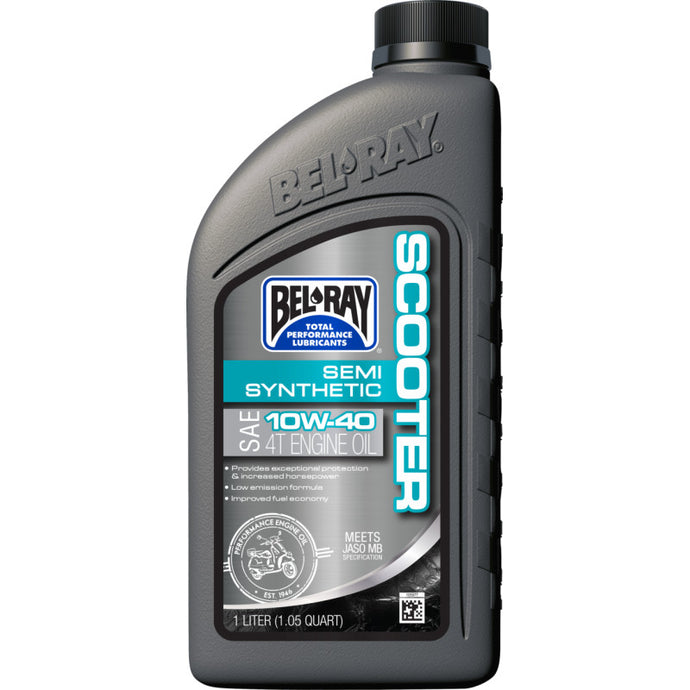 Bel-Ray 303064150160 2T Semisynthetic Scooter Engine Oil - 10W40 - 1L.