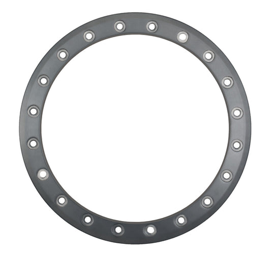 System 3 15S3RING-520 SB-8/SB-9 Beadlock Ring - 15in. - Gloss Brushed Gray
