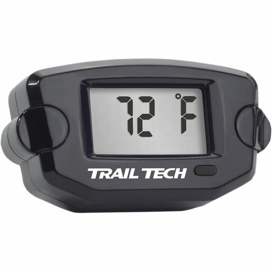 Trail Tech 742-ET2 Panel Mount Universal Temperature Meter w/ Spark Plug Sensor for Air Cooled Engines - 12mm - Black