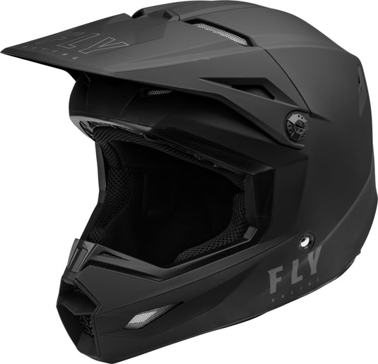 Fly Racing Kinetic Lite Solid Helmet (X-Small, Matte Black)