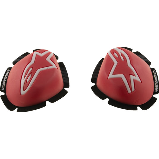 Alpinestars GP Tech Knee Sliders (One Size Fits Most, Red/White)