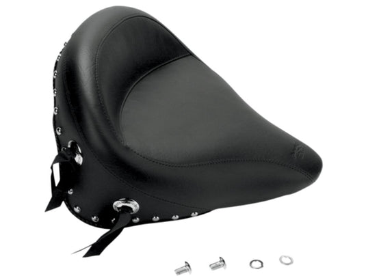 Mustang 75094 Vintage Wide Solo Seat - Chrome Studded