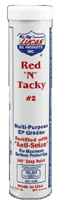 Lucas Oil 10005-30 Red N Tacky #2 Grease - 14.5oz. Cartridge
