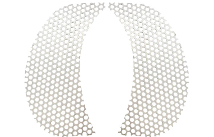 Klock Werks KWS-01-0368 Fairing Vent Screen - Round - Chrome
