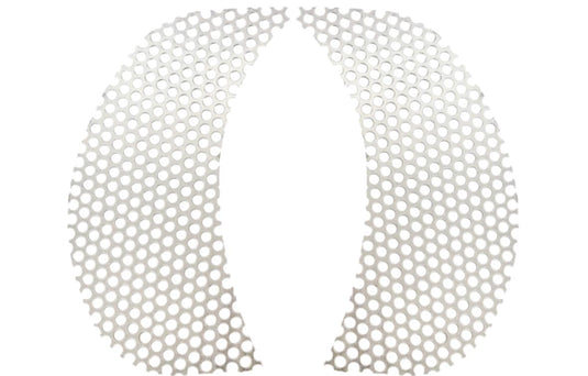 Klock Werks KWS-01-0368 Fairing Vent Screen - Round - Chrome