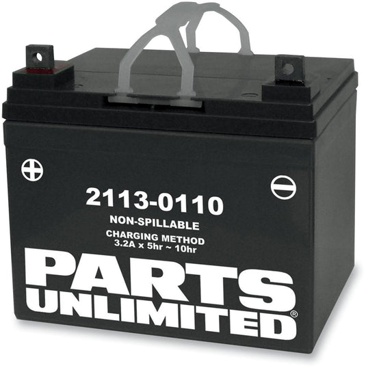 Parts Unlimited 2113-0371 AGM Maintenance Free Battery