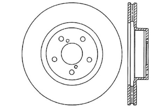 Stoptech 128.47012L ST Drilled Sport Brake Rotors