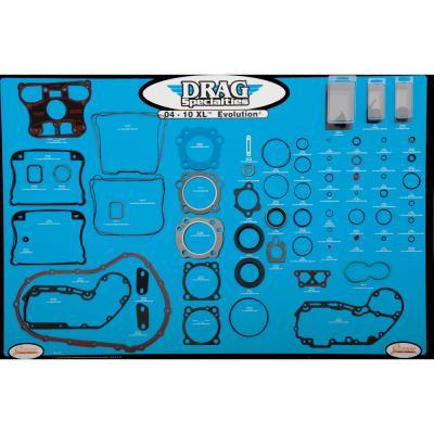 Drag Specialties 0934-1878 Gasket, Seal and O-Ring Display for XL Evolution Motors