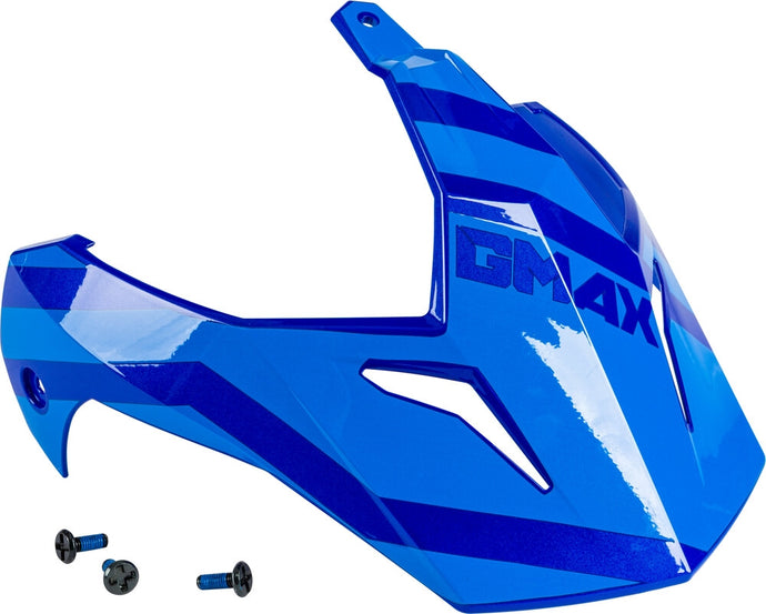 G-Max Visor with Screws for GM-11/S Helmets - Trapper Blue/Gray