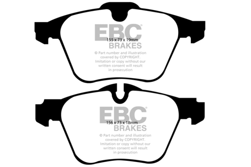 Load image into Gallery viewer, Ebc DP41912R EBC Yellowstuff Brake Pad Sets
