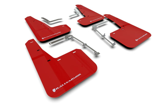 Rally Armor MF74-UR-RD/WH RAL UR Red Flap/Wht Logo