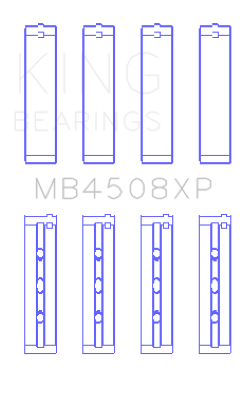 Load image into Gallery viewer, King Engine Bearings MB4508XP KING Main Bearings
