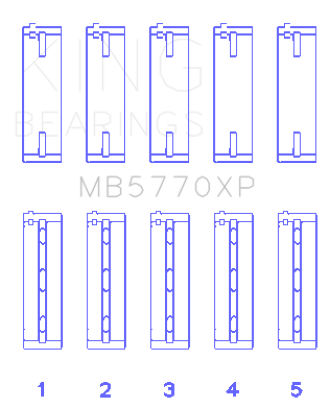 Load image into Gallery viewer, King Engine Bearings mb5770xp KING Performance Main Bearings
