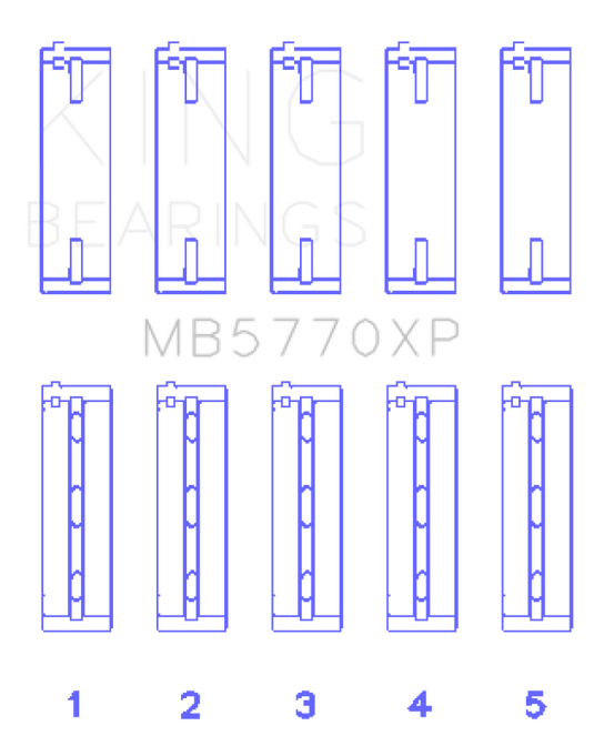 King Engine Bearings mb5770xp KING Performance Main Bearings