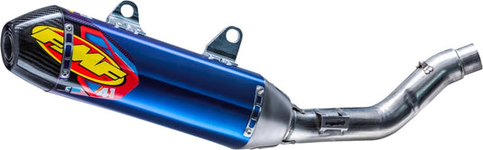 Fmf Racing 045714 Factory 4.1 RCT Full System - Blue Anodized Titanium Muffler - Carbon Fiber End Cap