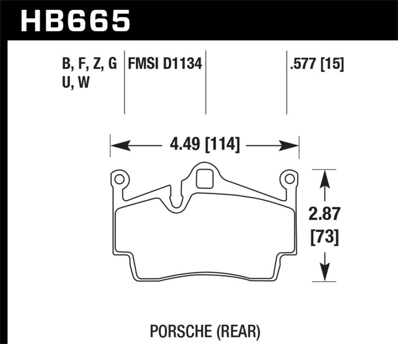 Load image into Gallery viewer, Hawk Performance HB665Z.577 HAWK Ceramic Brake Pad Sets
