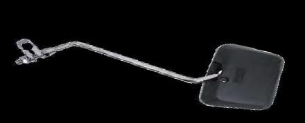 Emgo 20-64520(PR) Clamp On Mirror - Square Black