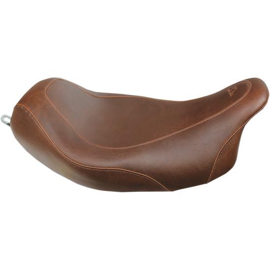 Mustang 76720 Wide Tripper Solo Seat - Smooth - Brown