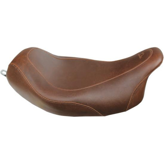 Mustang 76720 Wide Tripper Solo Seat - Smooth - Brown