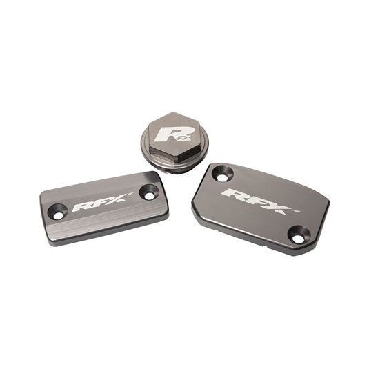 Rfx FXRC 52100 99H2 Brake Reservoir Cap Kit - Gray