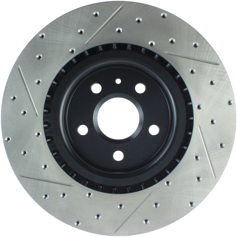 Load image into Gallery viewer, Stoptech 127.62124L ST Slot &amp; Drill Brake Rotors

