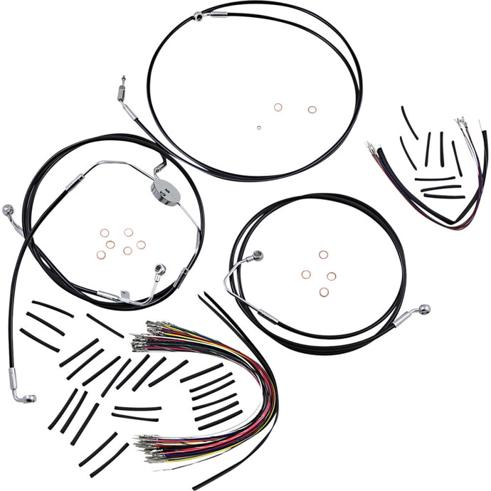 Magnum 489022 Black Vinyl XR Handlebar Installation Kit for 15-17in. Ape