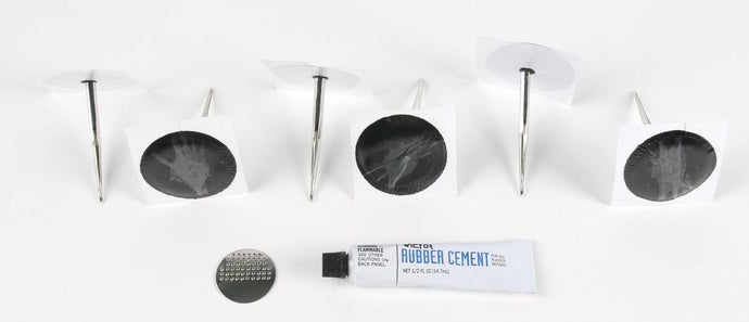 Stop & Go International 3002 Patch/Plugs (6 pack) and Rubber Cement