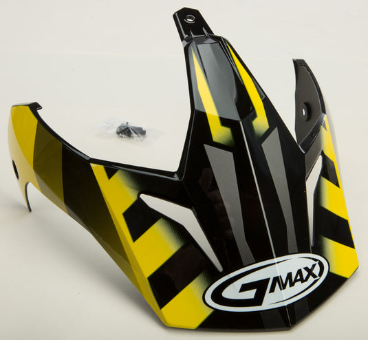 G-Max Visor for GM11D 15 Helmet - Black/Yellow
