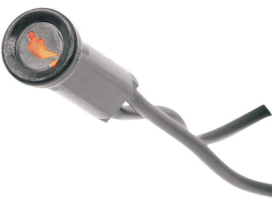 Drag Specialties 2212-0107 Snap-In Indicator Light - Oil Indicator - Black Bezel