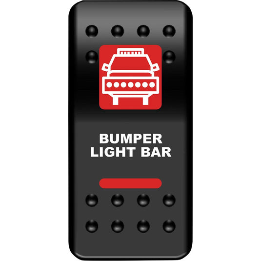 Moose Utility BLB-PWR-R Rocker Switch - Bumper Lightbar - Red