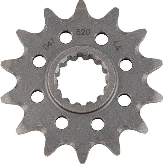 Moto-Master 610471114 Steel Front Sprocket - 14T (Natural)