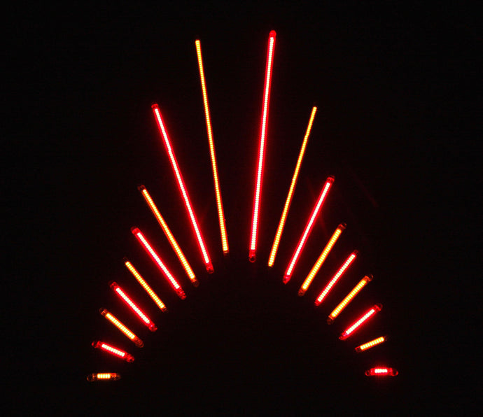 Custom Dynamics TF20AA TruFLEX Professional-Grade LED Lighting Strip - 20 LED (3.35in. L) - Amber/Amber