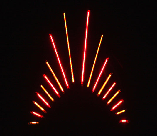Custom Dynamics TF20AA TruFLEX Professional-Grade LED Lighting Strip - 20 LED (3.35in. L) - Amber/Amber