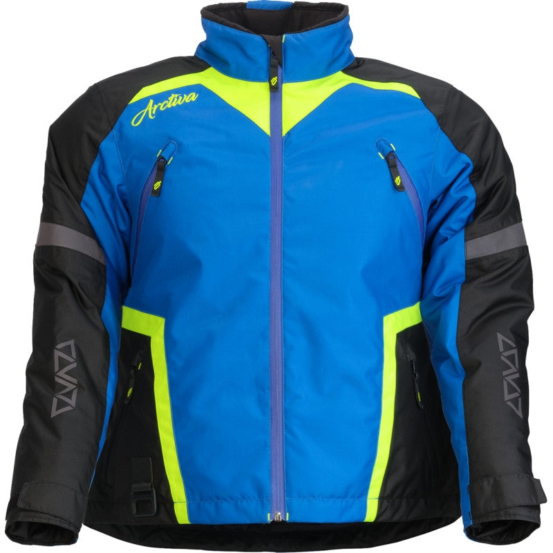 Load image into Gallery viewer, Arctiva Pivot 8 Womens Jacket (XX-Large, Blue/Hi-Vis)
