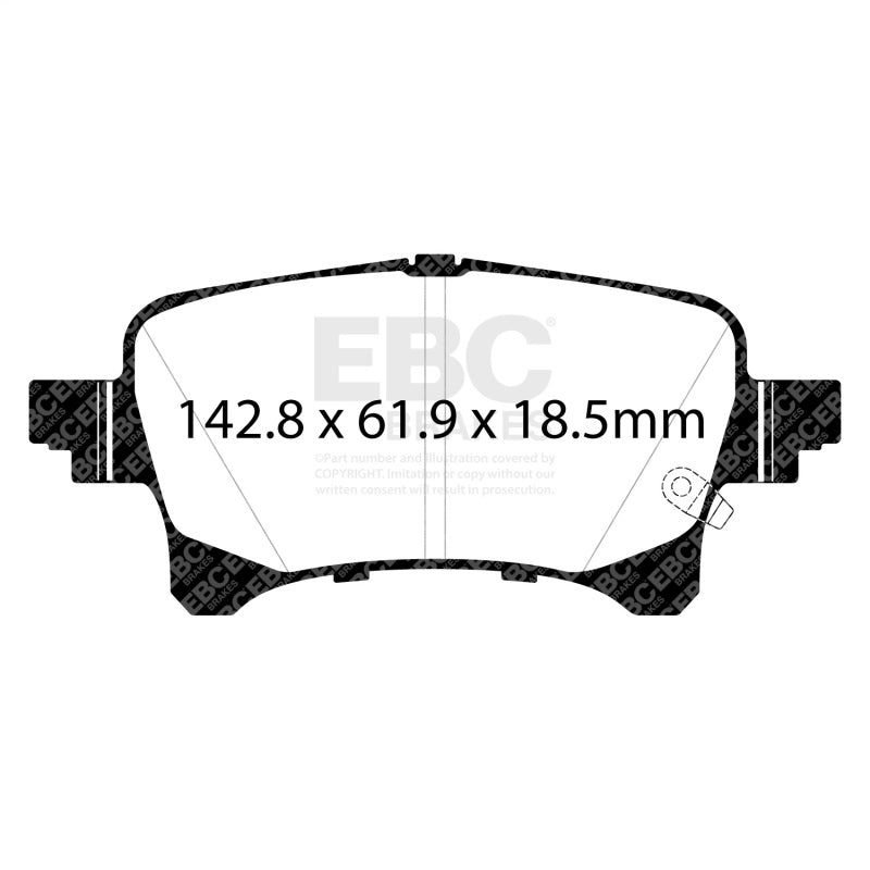 Load image into Gallery viewer, Ebc DP43093R EBC Yellowstuff Brake Pad Sets
