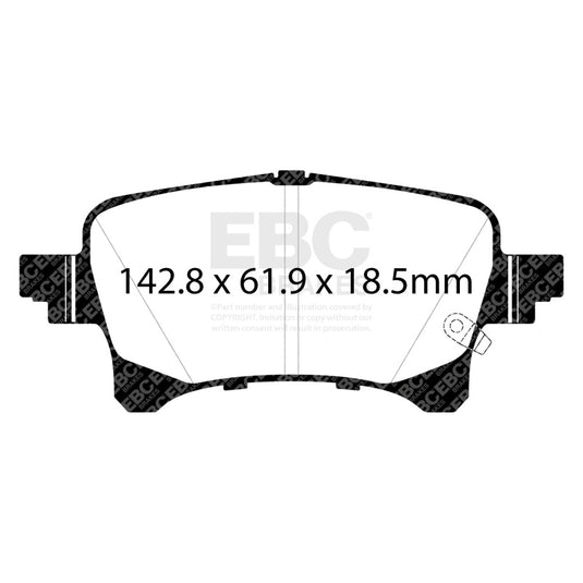 Ebc DP43093R EBC Yellowstuff Brake Pad Sets