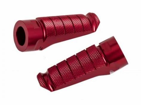 Puig 6301R Hi-Tech Footpegs - Racing - Red