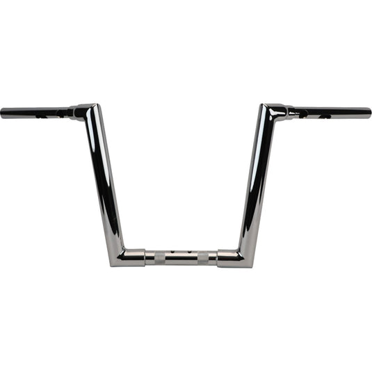 La Choppers LA-7319-10 1-1/2in. Grande Twin Peaks Touring Handlebars - 10in. Rise - Chrome