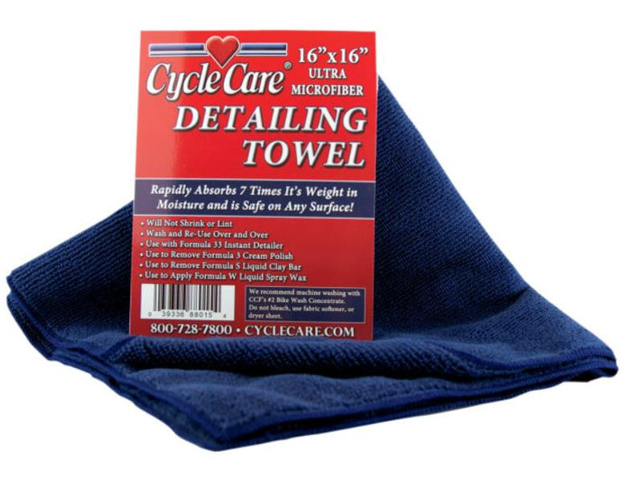 Cycle Care Formulas 88015 Microfiber Towels - Dark Blue