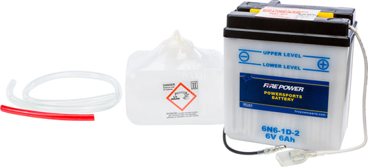 Fire Power 6N6-1D-2 Conventional 6V Standard Battery with Acid Pack